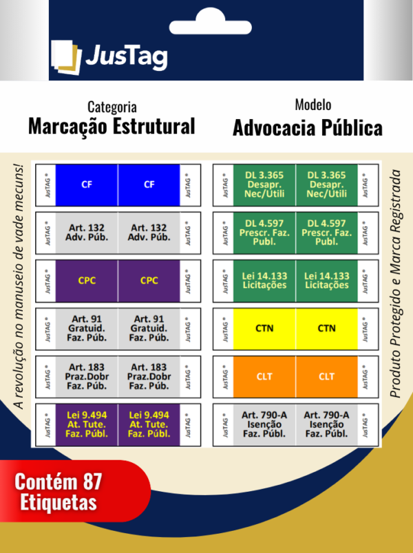 Etiqueta Vade Mecum | Advocacia Pública (Estrutural)