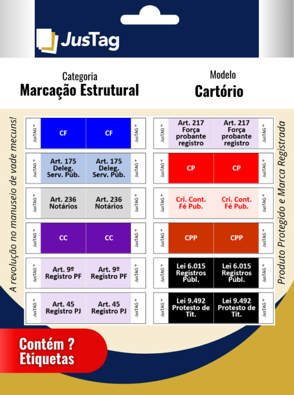 Etiqueta Vade Mecum | Cartório (Estrutural)