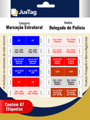 Etiqueta Vade Mecum | Delegado de Polícia (Estrutural)